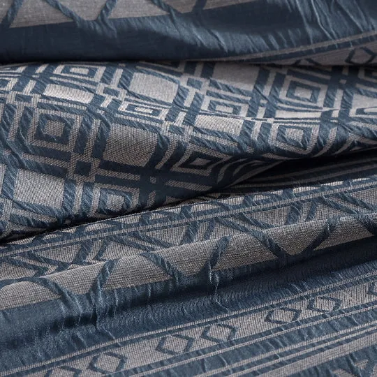Platinum Collection ORLANDO INDIGO QUILT COVER SET