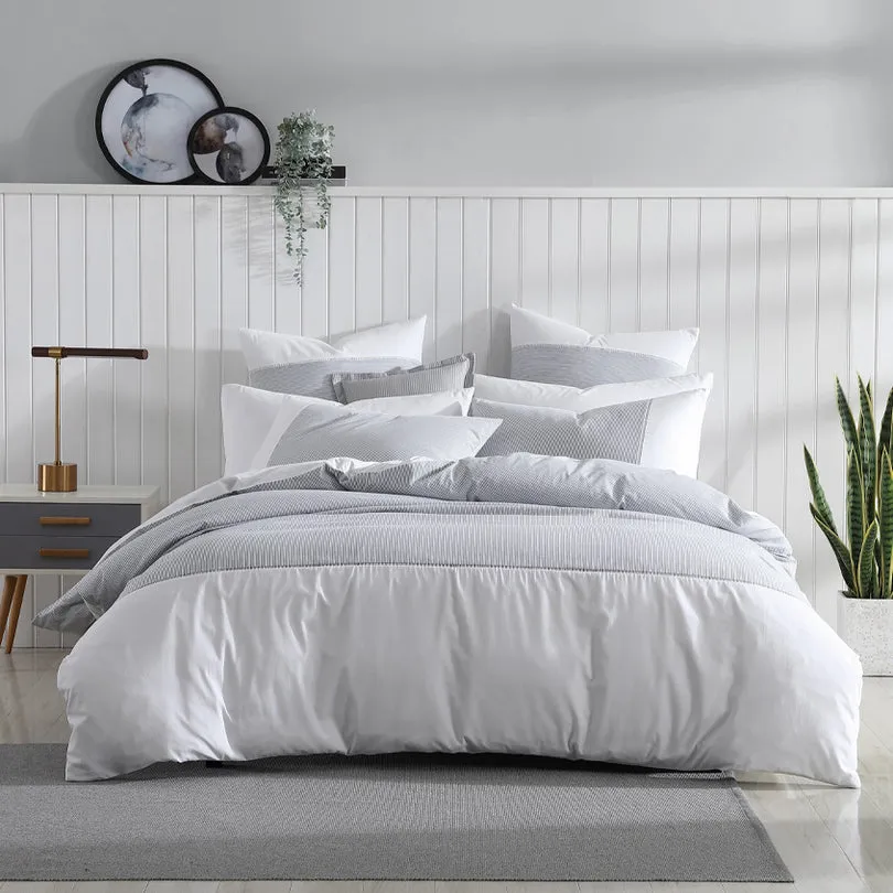 Platinum Collection RADLEY CHARCOAL QUILT COVER SET