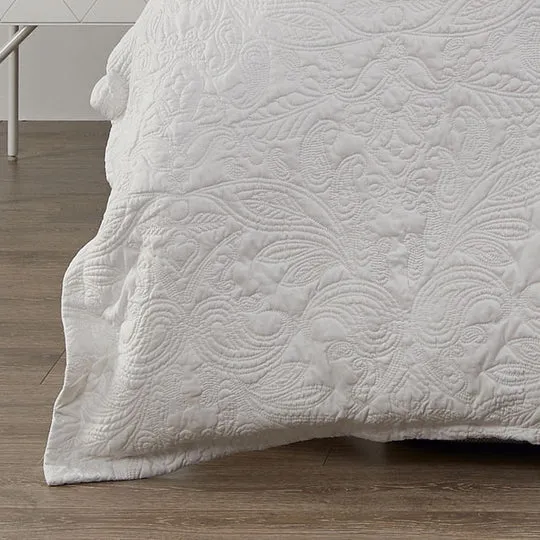 Platinum Collection ROSENTHAL WHITE QUILT COVER SET