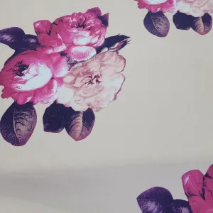 Printed Ballroom Satin Fabric Nude 150 cm