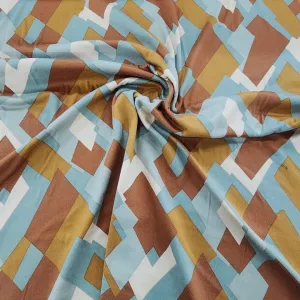 Printed Dty Brushed Fabric 150cm Caramel