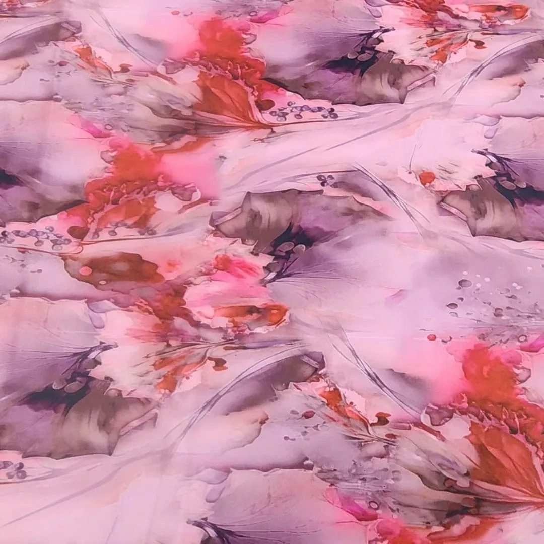 Printed Duchess Satin Fabric 150 cm