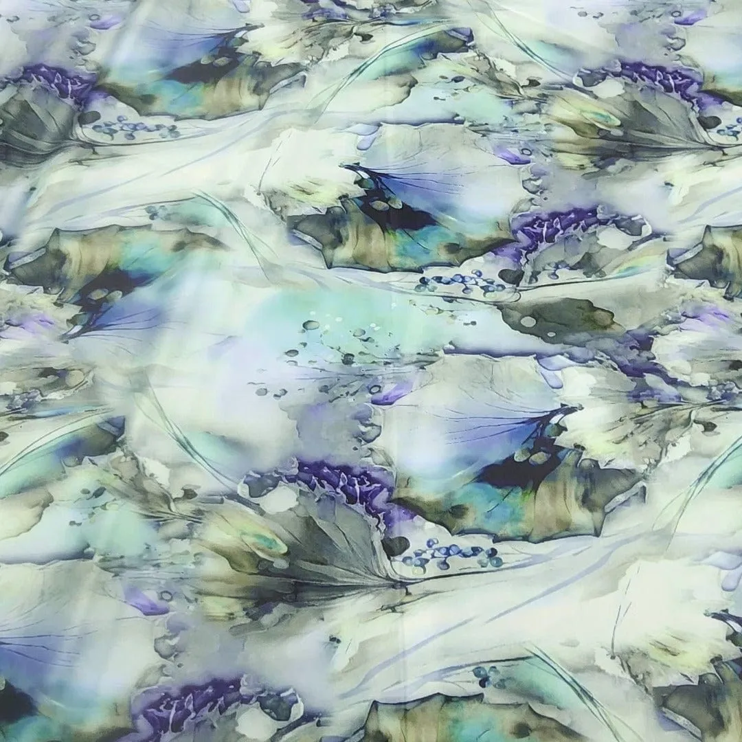 Printed Duchess Satin Fabric 150 cm