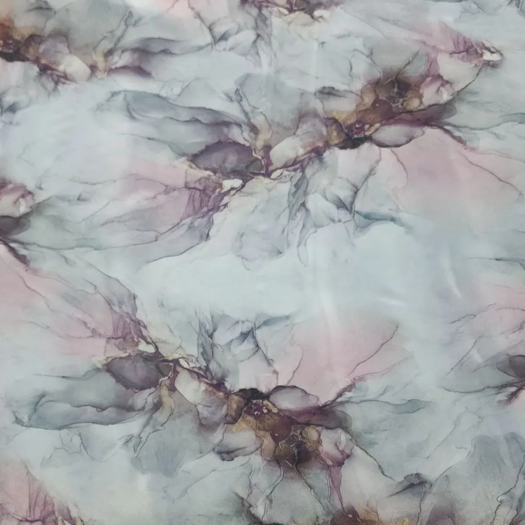 Printed Organdy Fabric Floral Blush 150cm