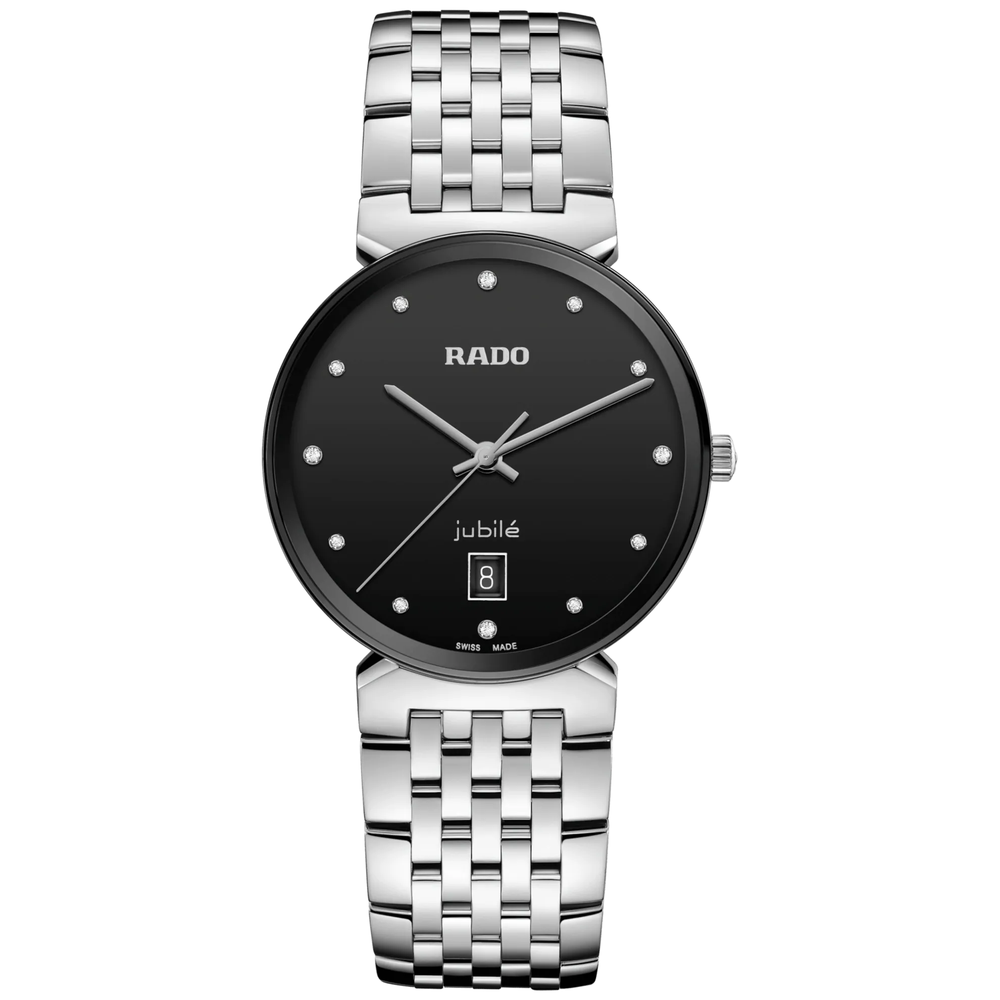 RADO Florence Classic Diamonds 38mm Silver 12 Diamonds Men's Watch R48912733