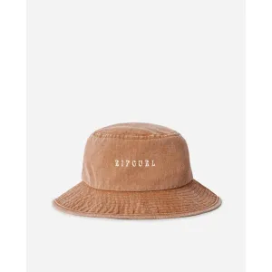 RIP CURL WASHED UPF MID BRIM HAT WASHED BROWN