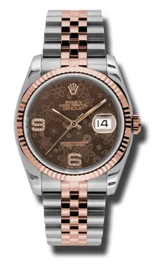 Rolex - Datejust 36mm - Steel and Pink Gold - Fluted Bezel