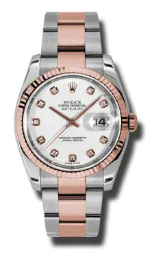 Rolex - Datejust 36mm - Steel and Pink Gold - Fluted Bezel