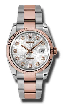 Rolex - Datejust 36mm - Steel and Pink Gold - Fluted Bezel