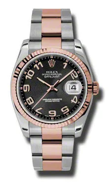 Rolex - Datejust 36mm - Steel and Pink Gold - Fluted Bezel