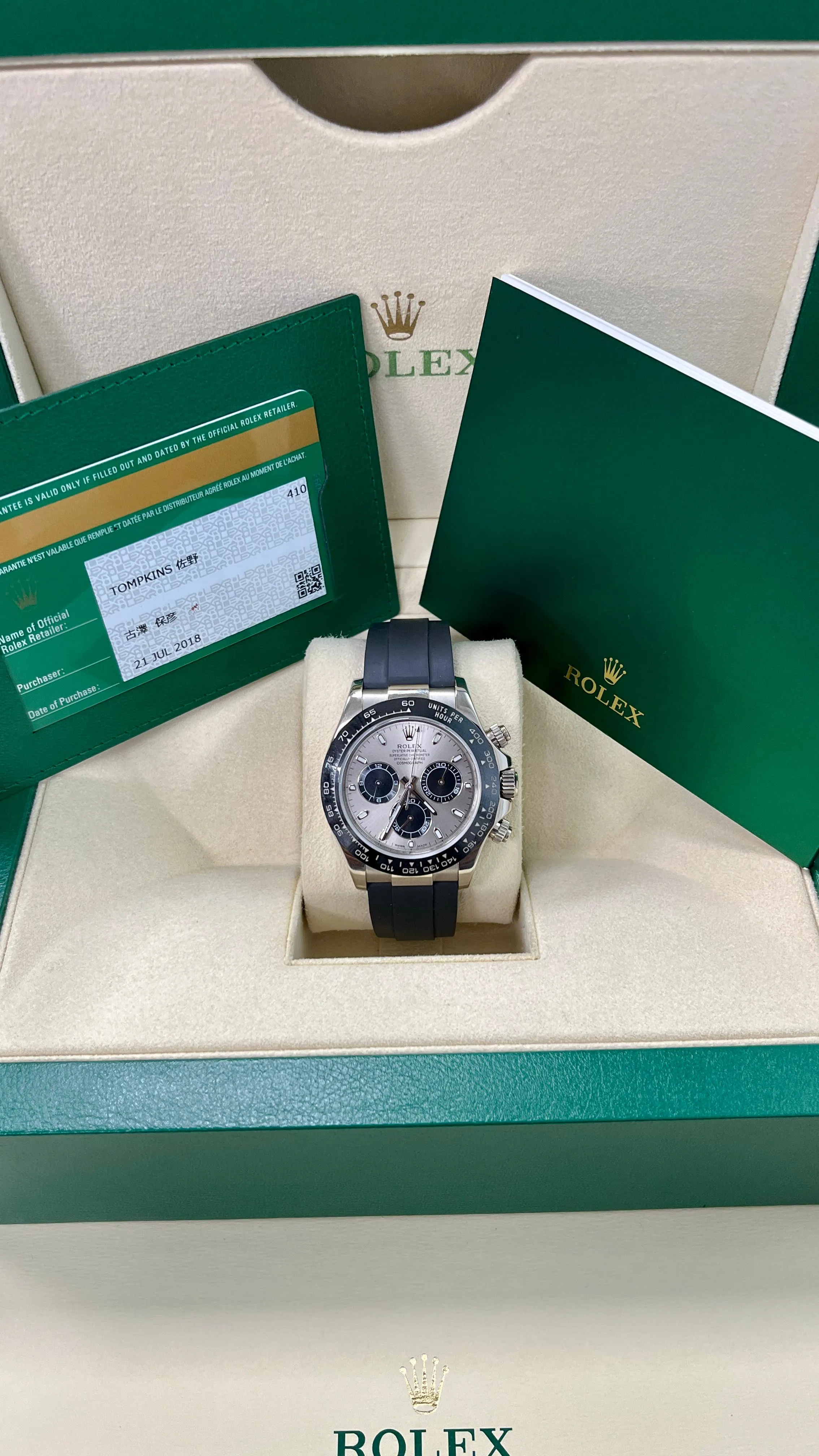Rolex Daytona 116519LN Grey Dial (2018)