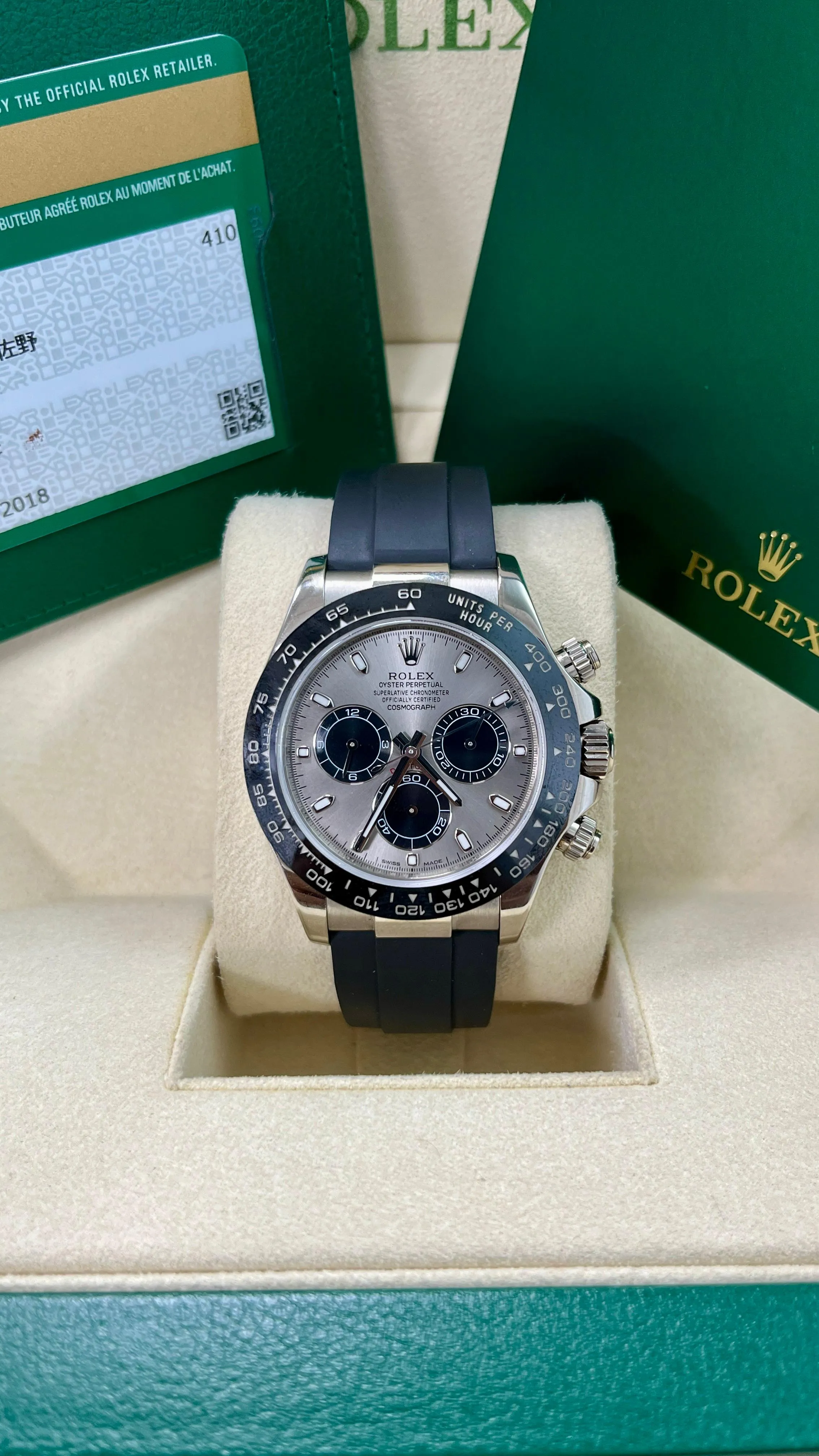 Rolex Daytona 116519LN Grey Dial (2018)