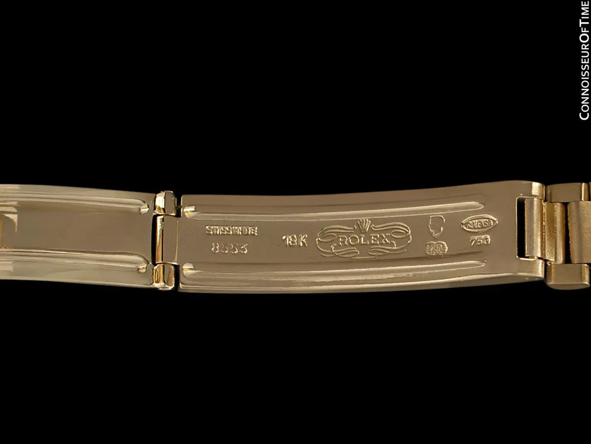 Rolex President Datejust Ladies Bark Finish Champagne Dial Watch, Ref. 6901 - 18K Gold