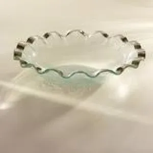 Ruffle Lg Salad Bowl Platinum
