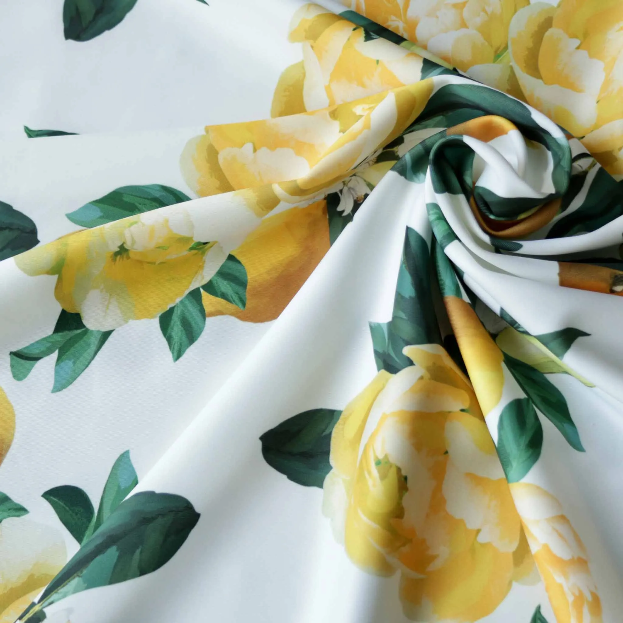 Scuba Fabric - Lemon yellow
