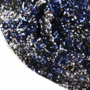 Sequin Fabric - Blue, Copper