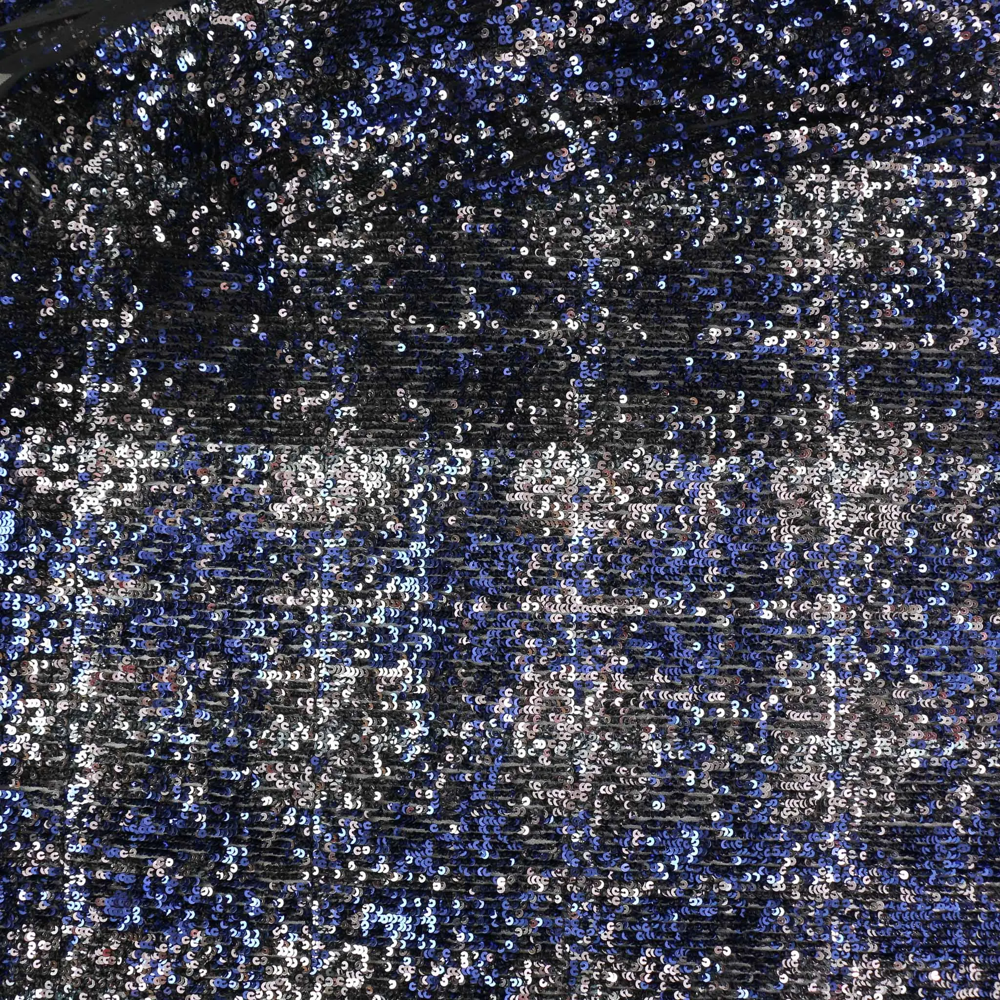 Sequin Fabric - Blue, Copper