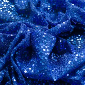 Sequin Fabric - Red or blue