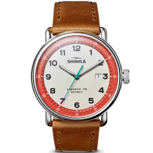 Shinola Canfield C56 43mm SS & Leather