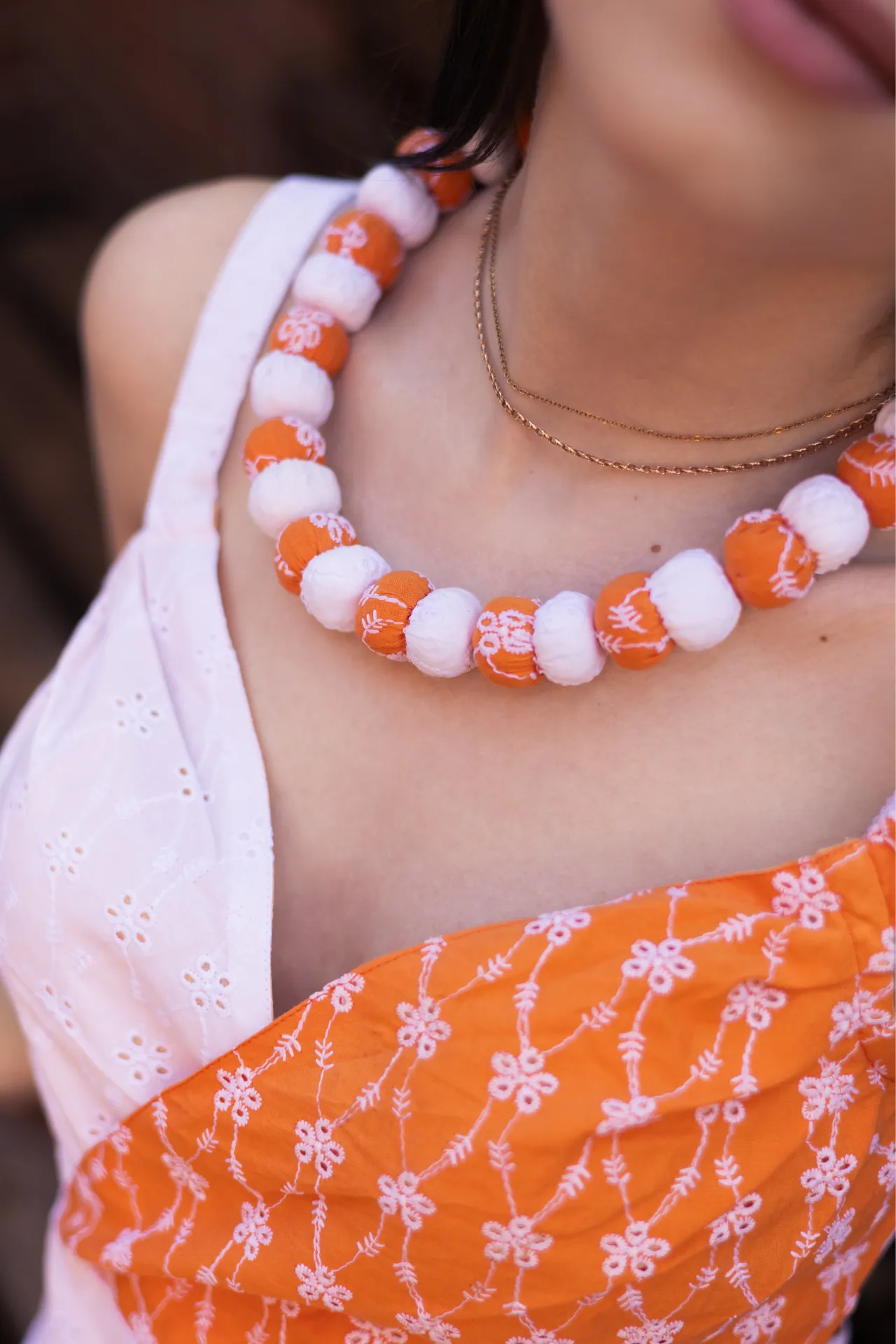 Sierra Fabric Beaded Necklace/Belt