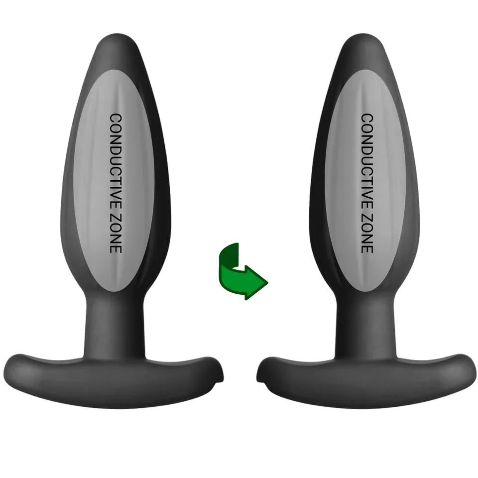 Silicone Noir Rocker Electro Sex Butt Plug - Medium