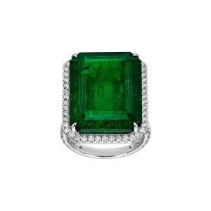 Sonata Emerald Cocktail Ring