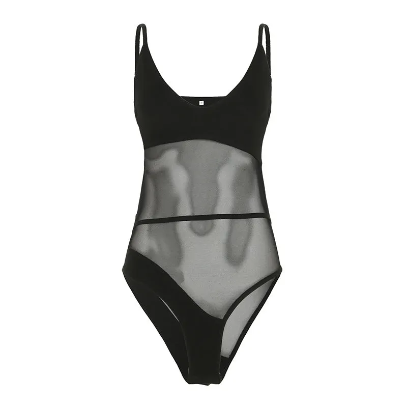Spaghetti Strap Scoop Neck Bodysuit