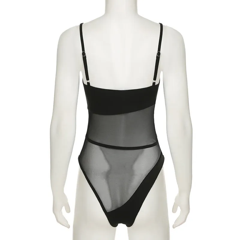 Spaghetti Strap Scoop Neck Bodysuit