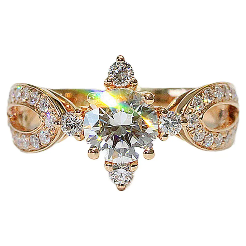 Split Shank GIA Diamond Engagement Ring