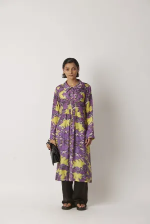Summer Dress Silk Motley Kaleidoscope Pattern-Kaleidoscope-Fashion Edit-Yc14D-115 Yc14Kl-01-Yavi