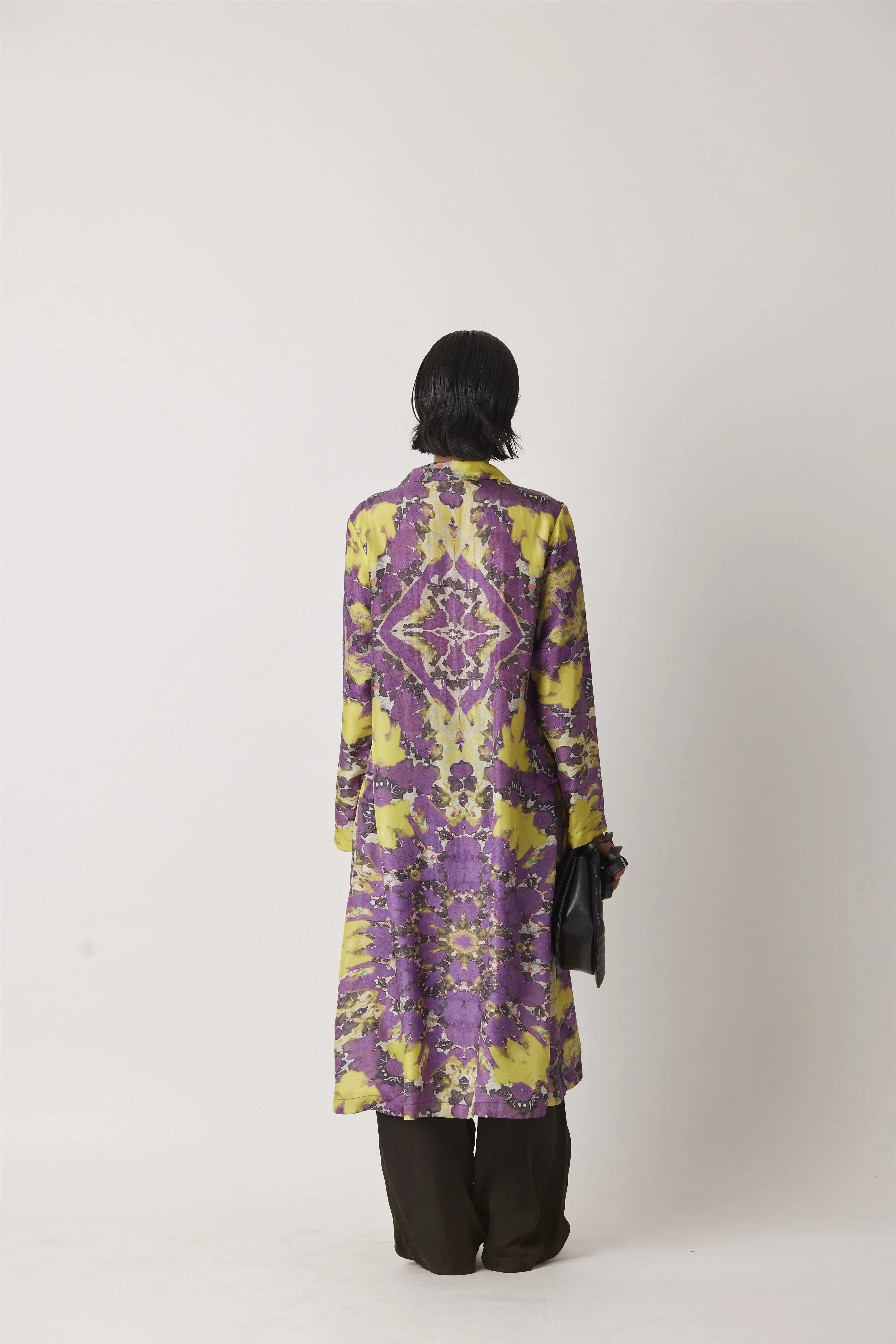 Summer Dress Silk Motley Kaleidoscope Pattern-Kaleidoscope-Fashion Edit-Yc14D-115 Yc14Kl-01-Yavi