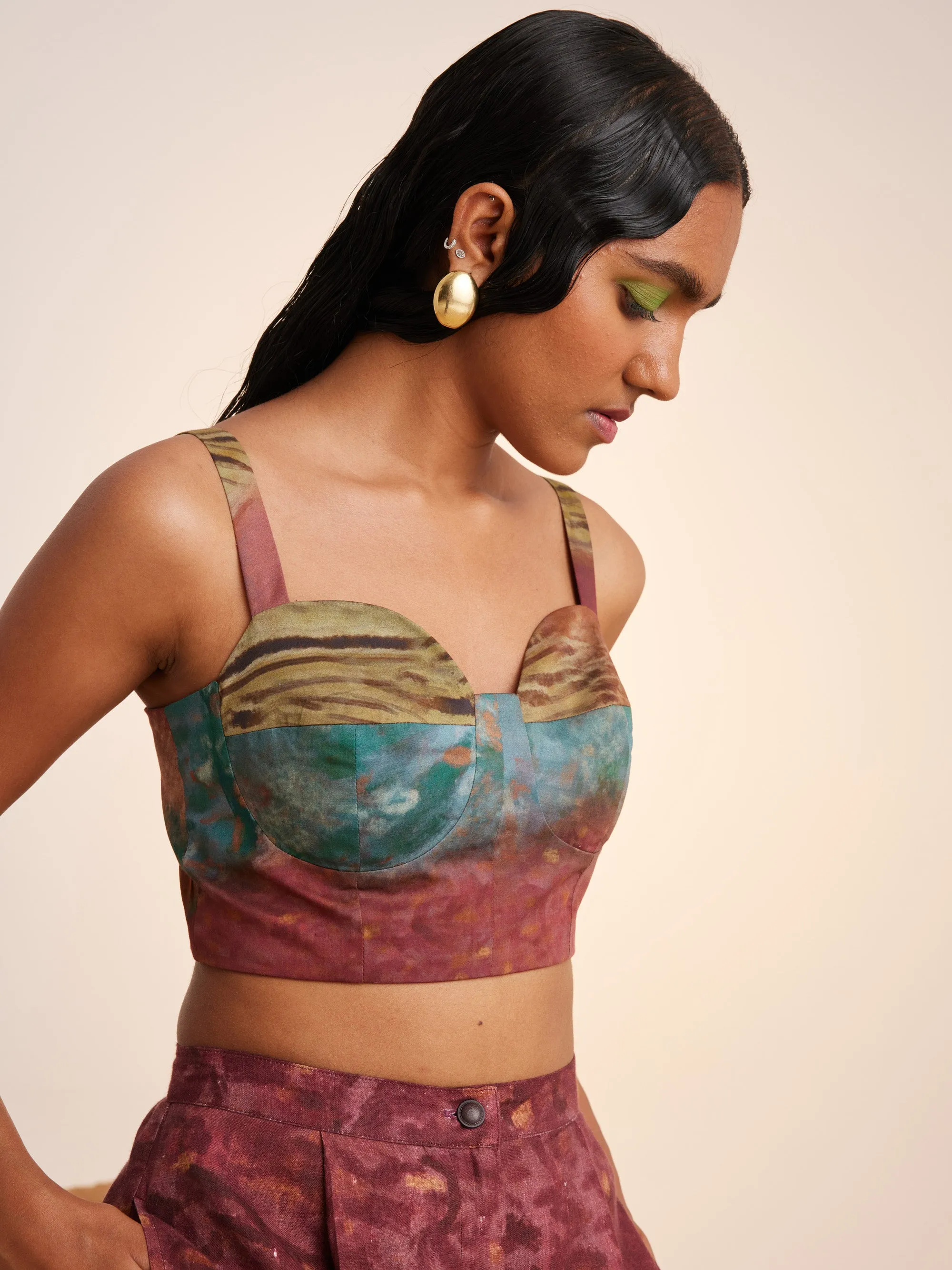 Summer Top Bodice-Grain-Cotton Satin Ss25-Bod-Grain-Cord
