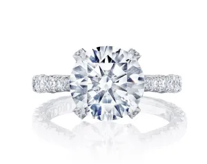 Tacori Platinum "Petite Crescent RoyalT" Round Engagement Setting