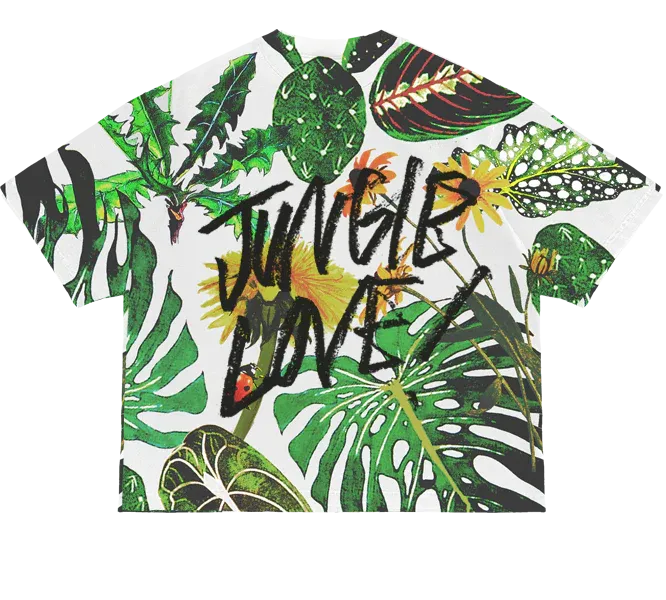 The Fruit Mkt Jungle Love Tee 'White/Multi'