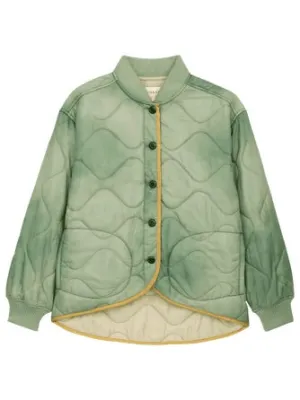 The Quilted Liner Jacket - Mottled Green