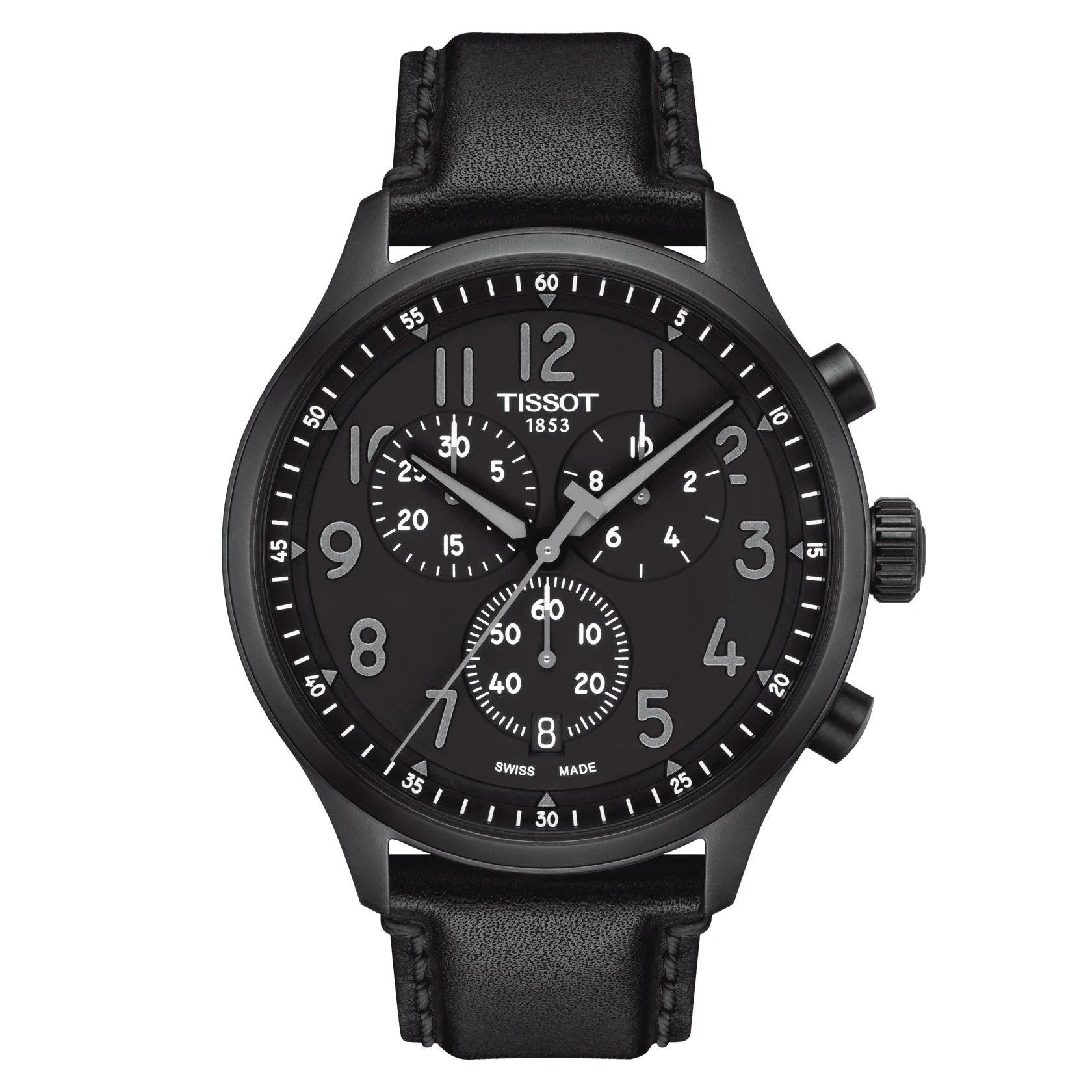 Tissot Chrono XL Vintage 45mm Black Quartz Watch Steel Finish Pvd Black T116.617.36.052.00