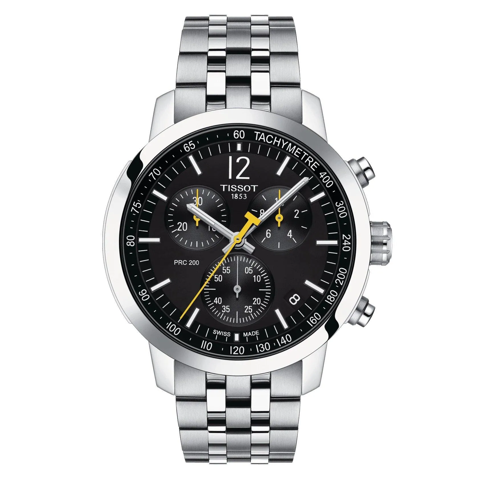 Tissot Watch PCC 200 Chronograph 43mm Black Quartz Steel T114.417.11.057.00