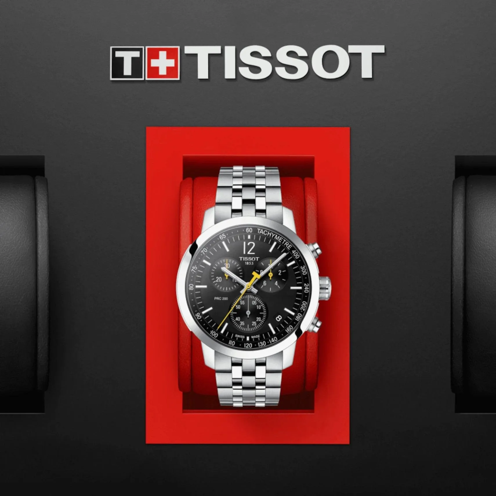 Tissot Watch PCC 200 Chronograph 43mm Black Quartz Steel T114.417.11.057.00
