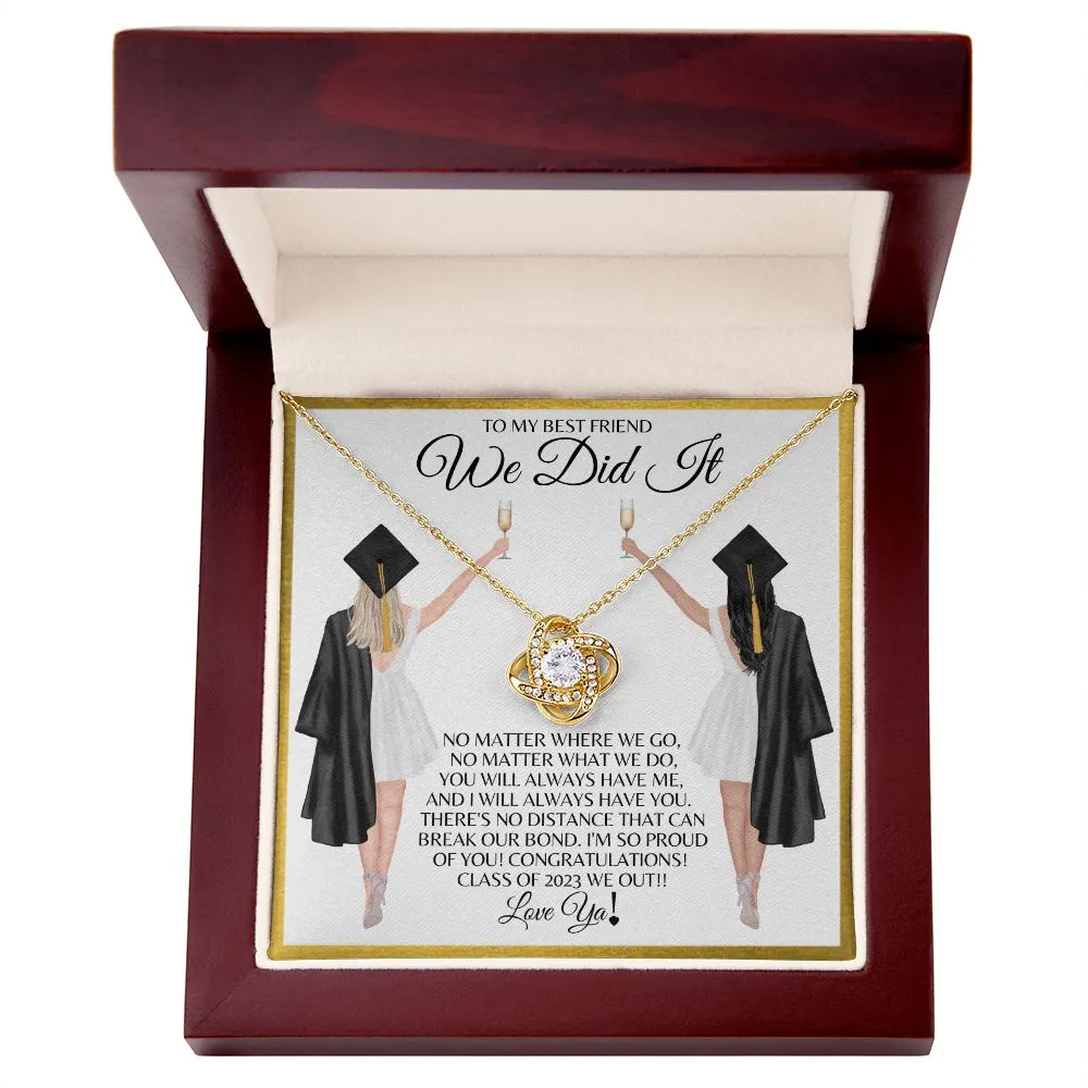 To My Best Friend | Graduation - Love Knot Necklace