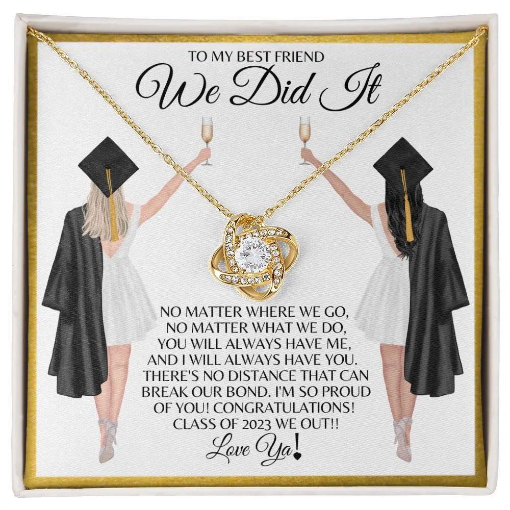 To My Best Friend | Graduation - Love Knot Necklace
