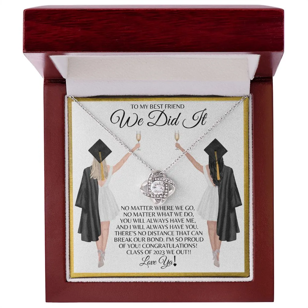 To My Best Friend | Graduation - Love Knot Necklace