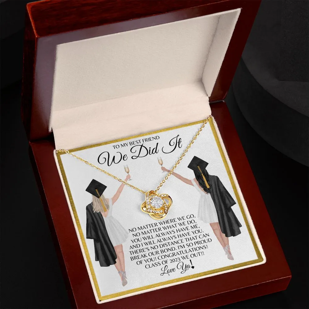 To My Best Friend | Graduation - Love Knot Necklace