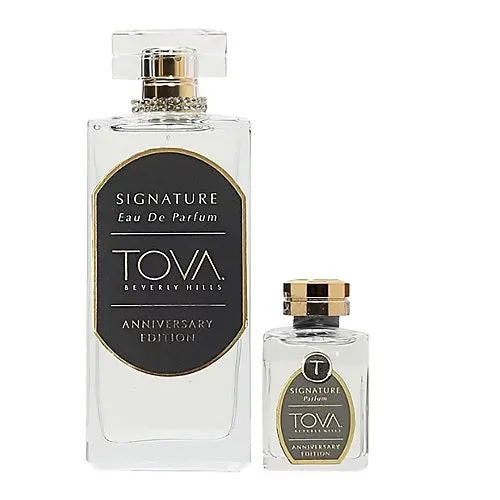 TOVA Beverly Hills Signature Anniversary Collection 2 Piece Set 3.4 oz   0.5 oz Eau De Parfum Spray for Women
