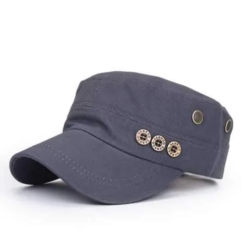 Unisex Men Women Cotton Blend Vintage Military Style Army Baseball Hat Adjustable Sport Sun Flat Cap