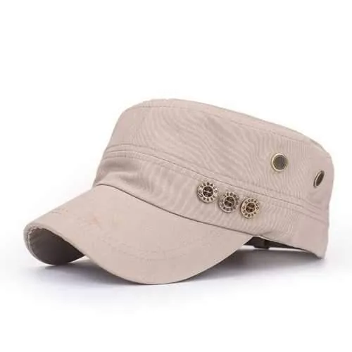 Unisex Men Women Cotton Blend Vintage Military Style Army Baseball Hat Adjustable Sport Sun Flat Cap