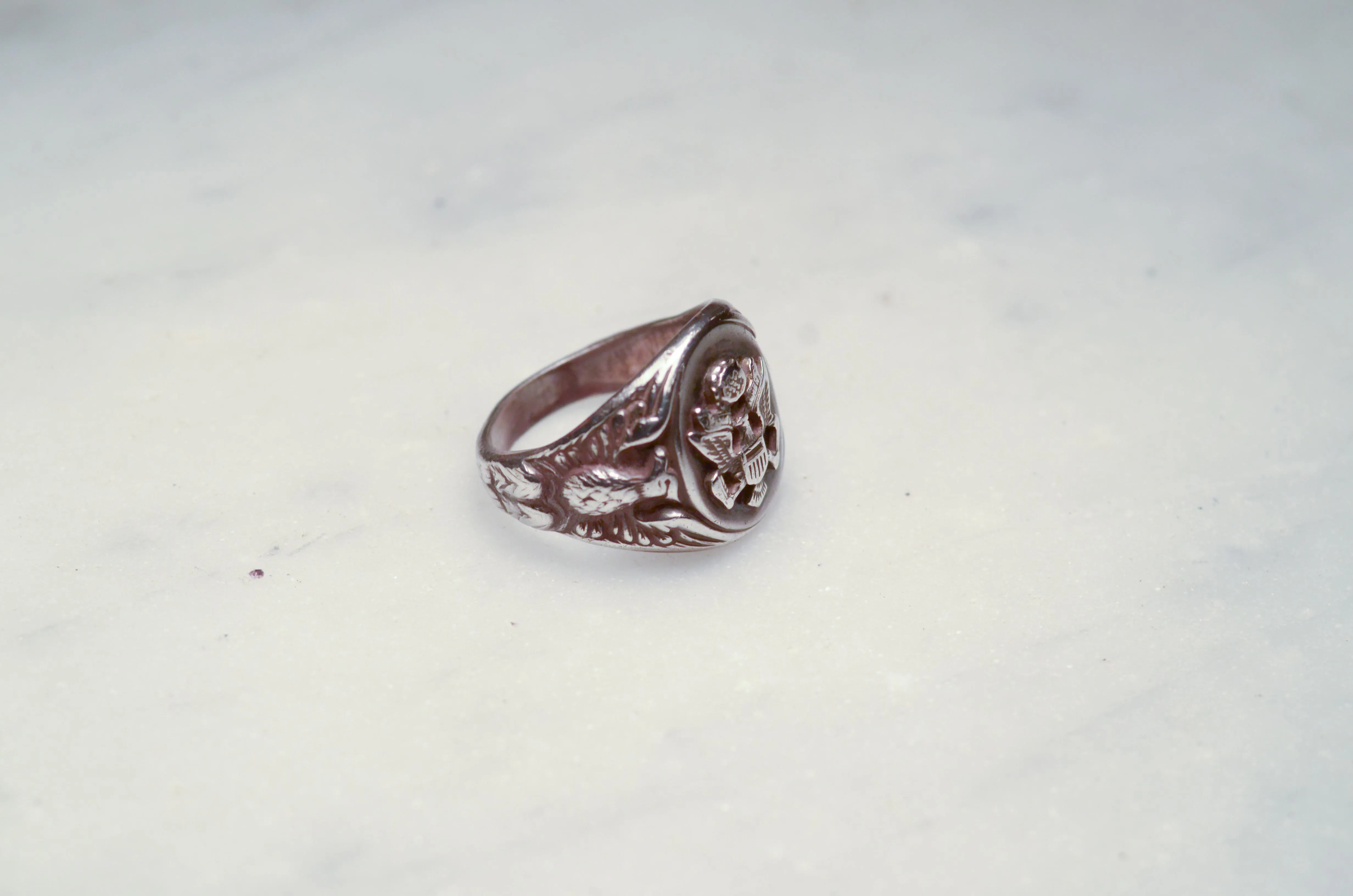 US Army Sterling Silver Signet Ring