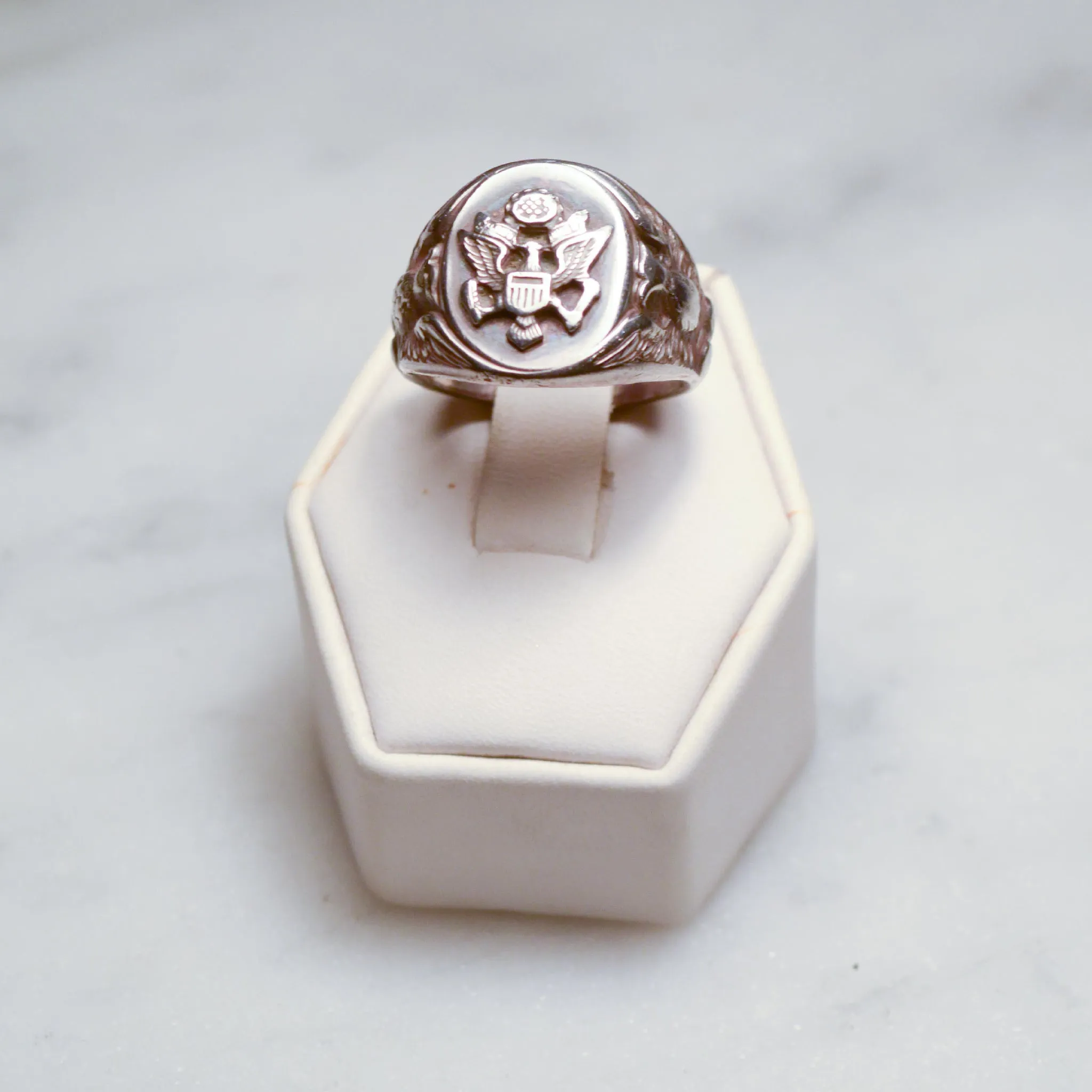 US Army Sterling Silver Signet Ring