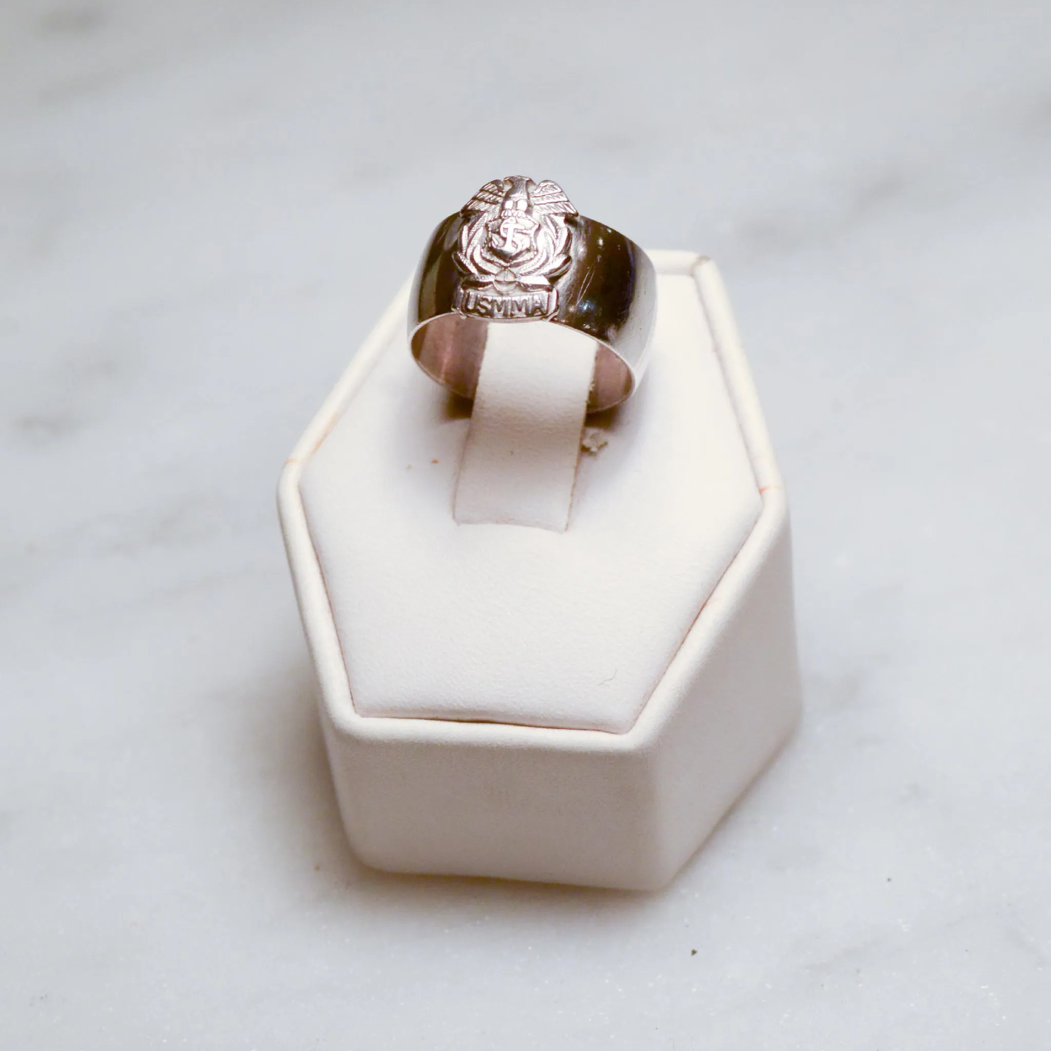USMMA Sterling Silver Signet Ring