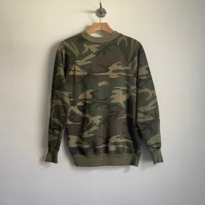Vintage 70s/80s Healthknit Camo Raglan Pulliver / Size Medium