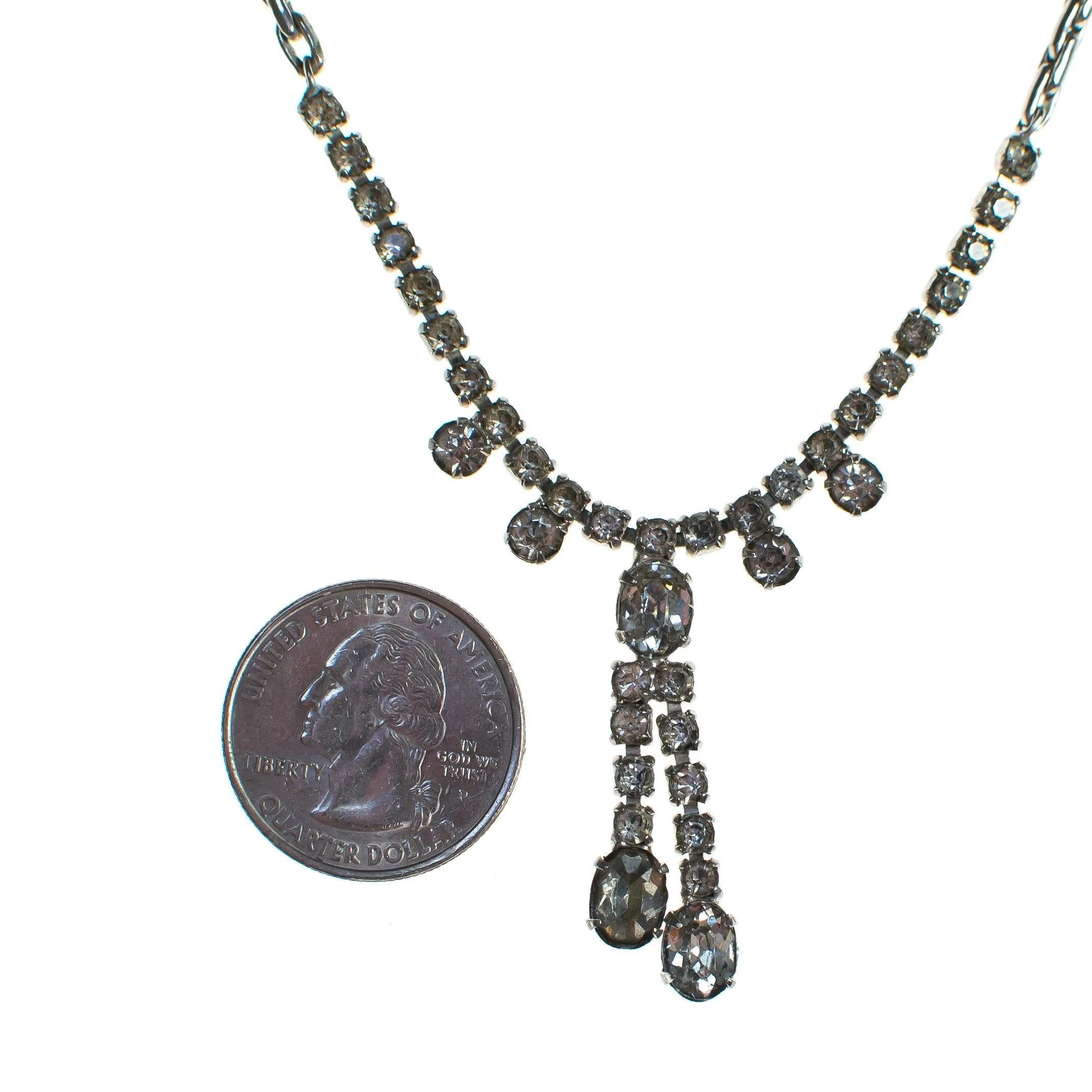 Vintage Art Deco Rhinestone Necklace
